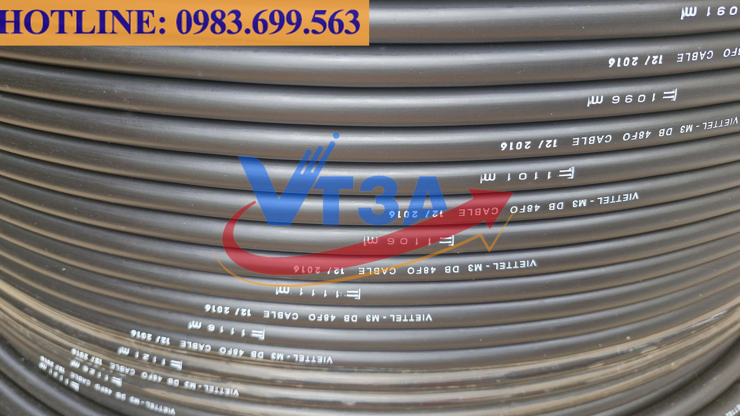 Cáp quang 48Fo luồn cống có kim loại 