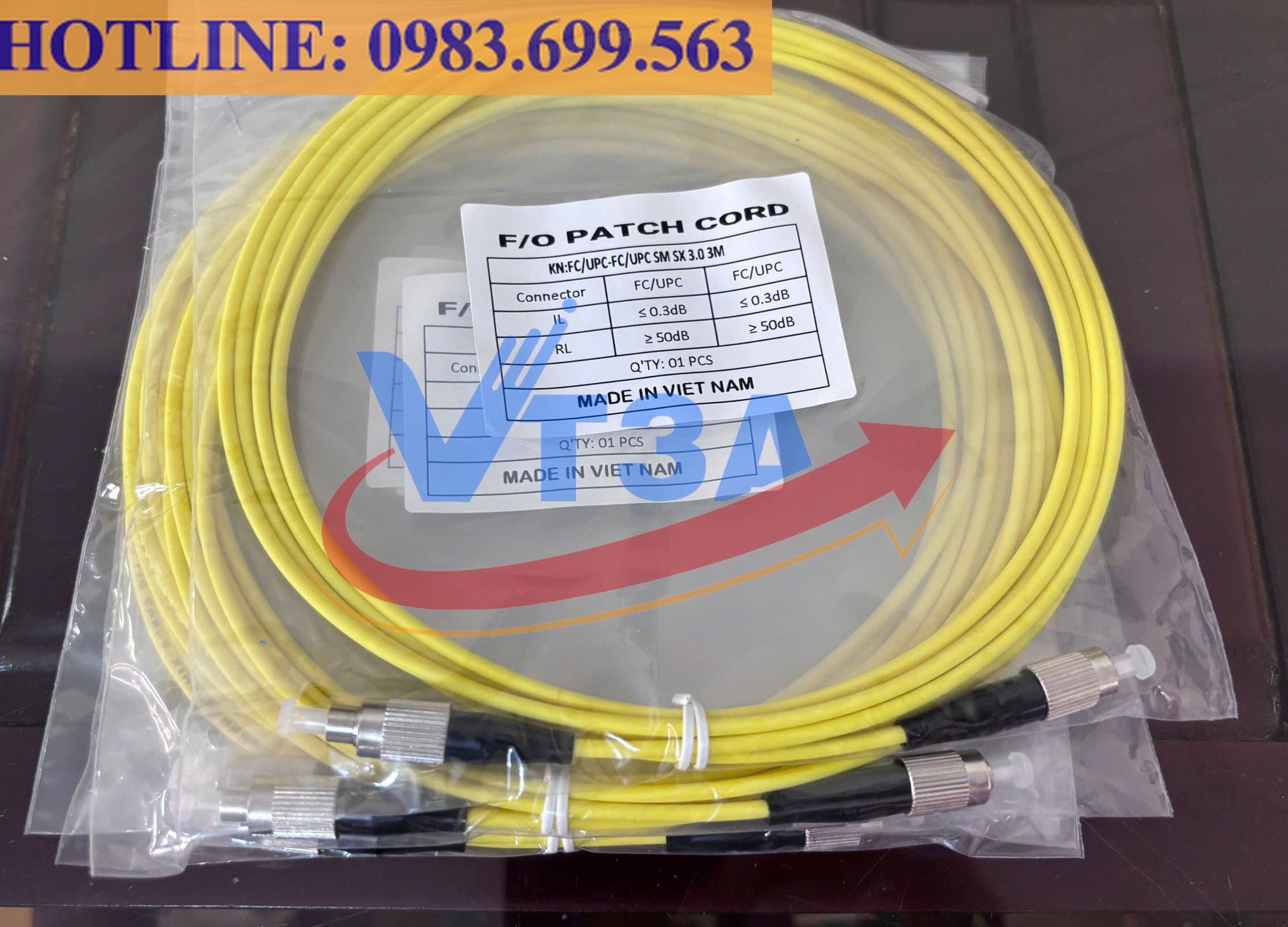 Dây nhảy quang singlemode FC/UPC-FC/UPC 