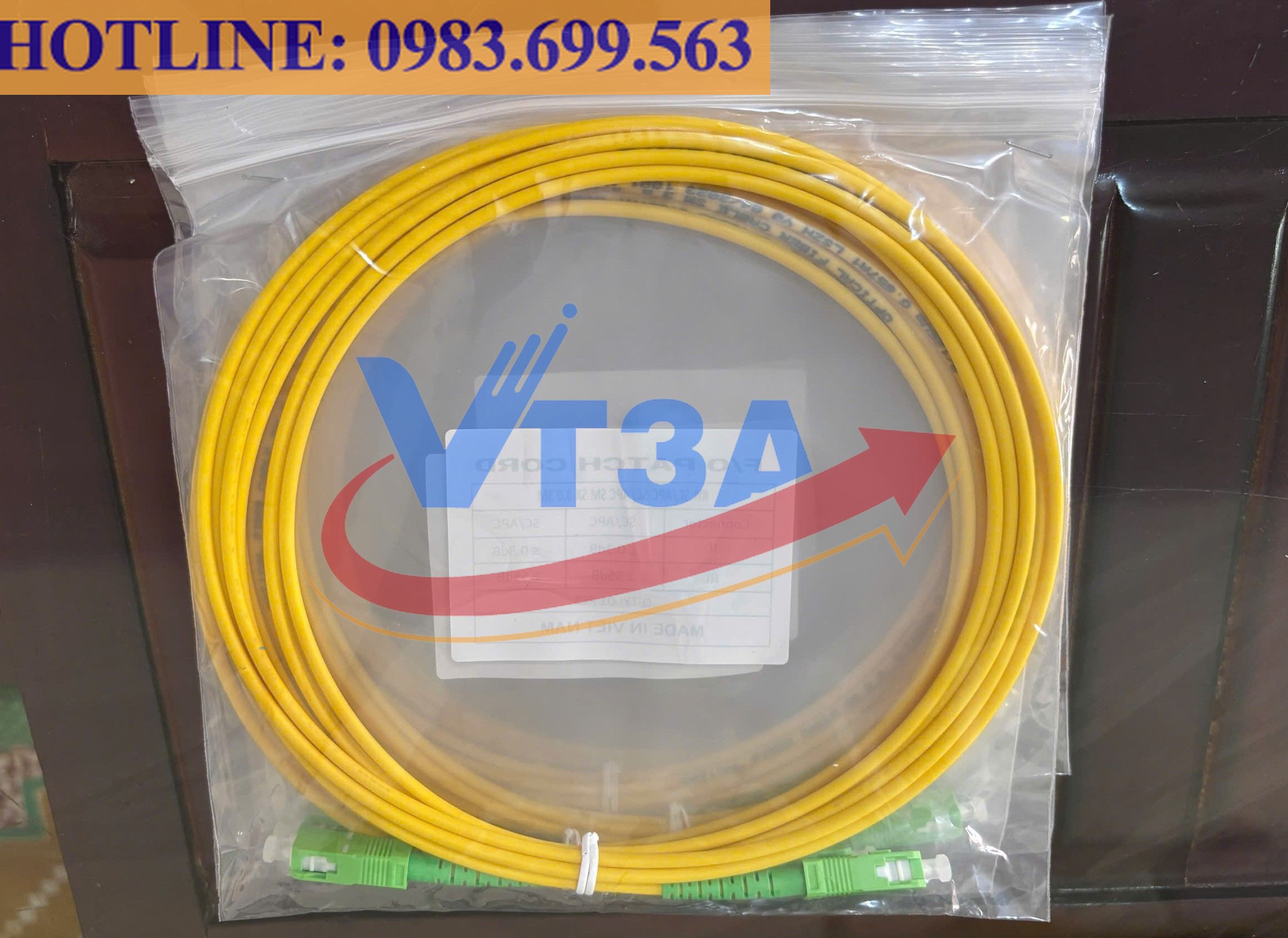 Dây nhảy quang Singlemode SC/APC-SC/APC