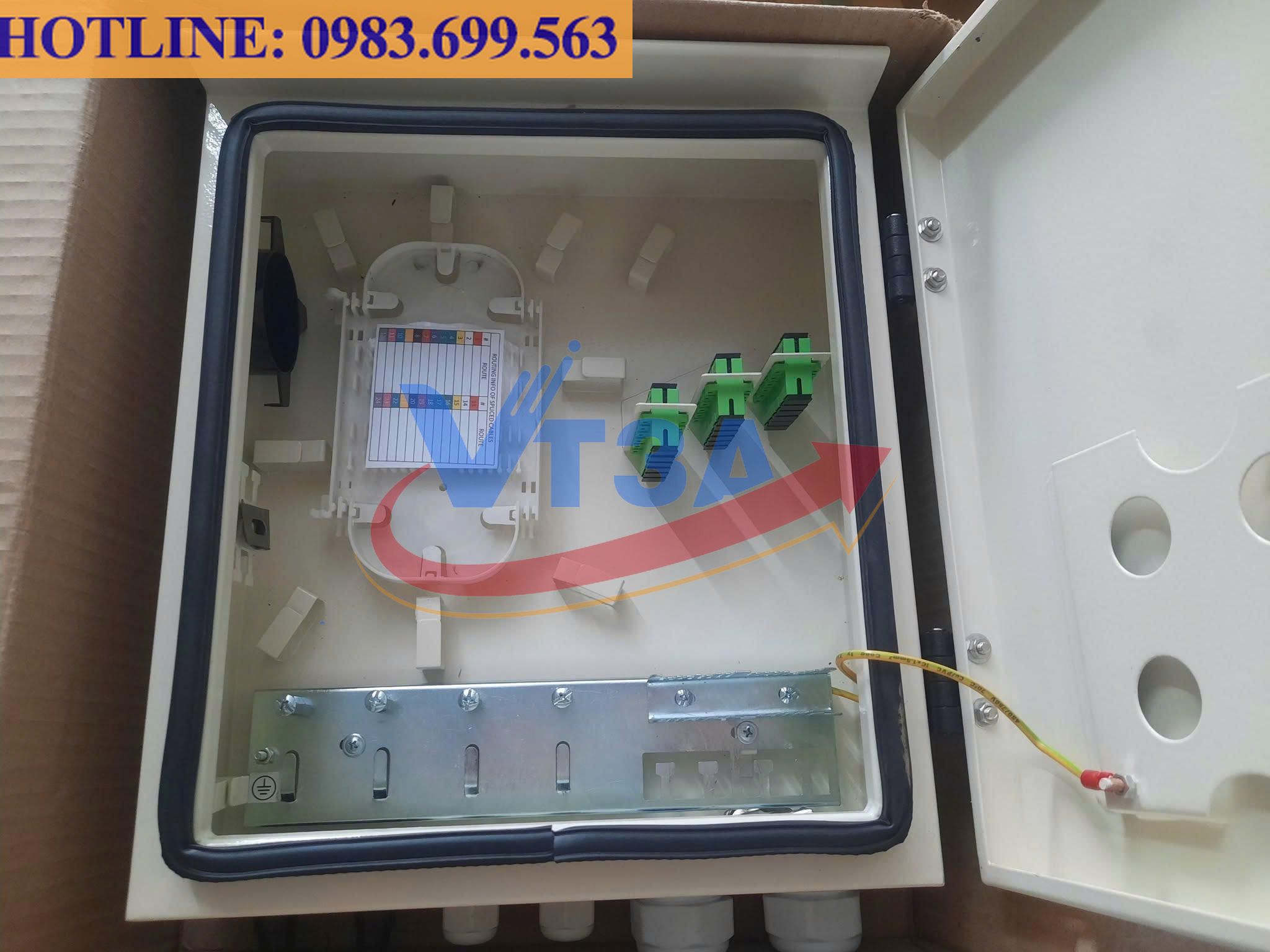 Hộp phối quang 12 cổng outdoor sắt SC/APC
