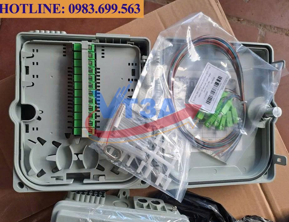 Hộp phối quang ODF 8 sợi 8 core outdoor SC/APC
