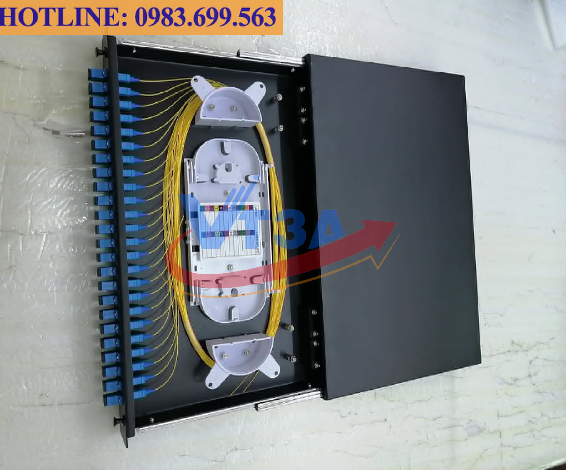 Hộp phối quang ODF OM3 24Fo chuẩn LC/UPC